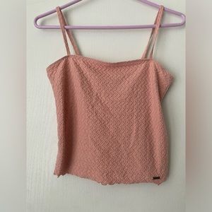 Hollister tank. Crop top. Pink. Size small.